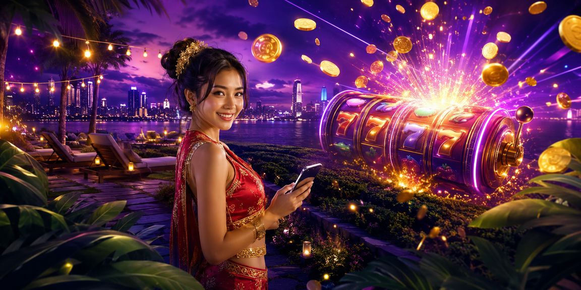 Mesin slot bergaya tempatan Johor dengan tema warna-warni